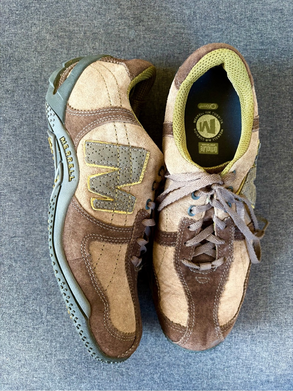 Merrell Woman's Fall Circuit Grid Canteen Brown/Tan Trail Running Shoes Size 9.5